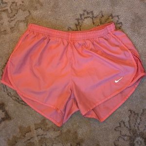 Nike dri-fit pink athletic shorts